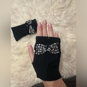 Juicy Couture fingerless gloves